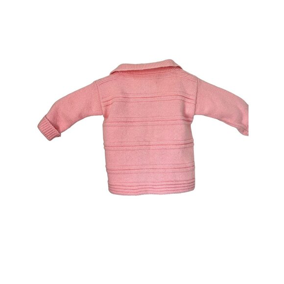 Vintage Pink Baby Cardigan and Bonnet Set By Blue Bird 3-6 Months - Picture 2 of 8